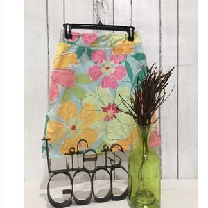 Talbots Floral Skirt, Size 6P